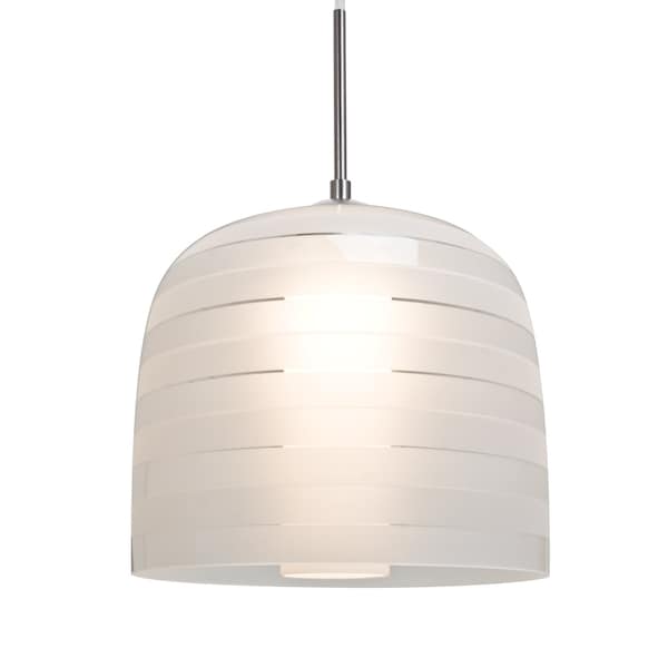 Besa Lighting Mitzi 10 Cord Pendant, Frost, Satin Nickel Finish, 1x9W LED 1JT-MITZI10FR-LED-SN - main